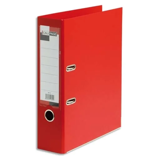 Classeur à levier en polypropylène intérieur/extérieur. Dos 8 cm. Format A4.