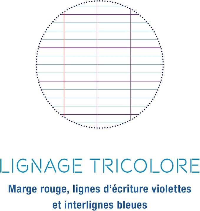 Cahier de brouillon 17x22 96p seyes 56g 100% recycle