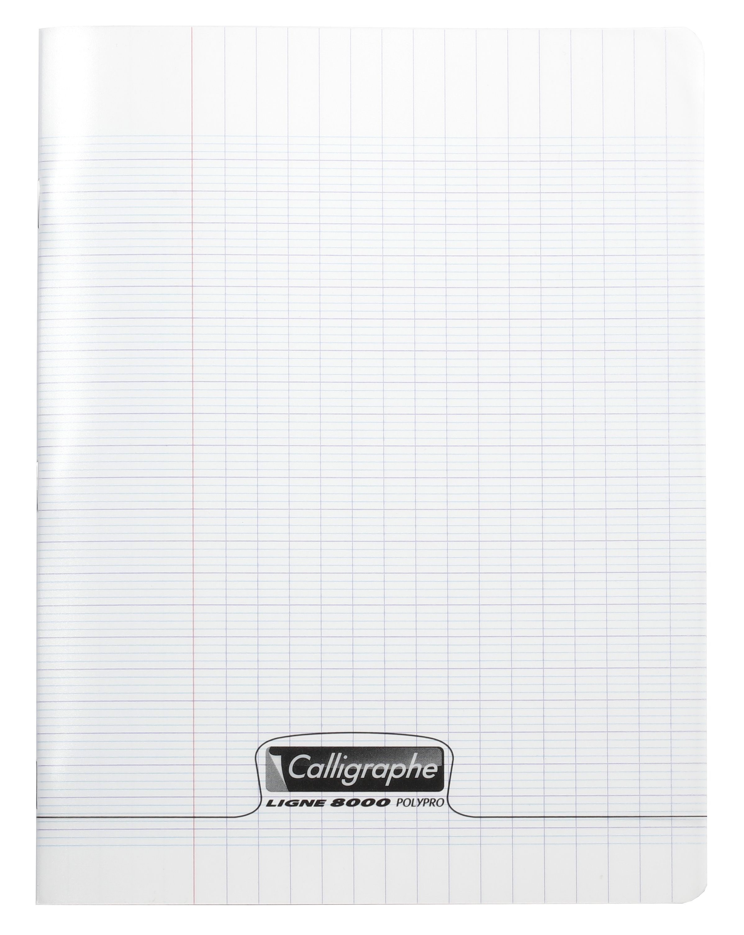 Cahier piqué 8000 POLYPRO 17x22 cm 96 pages grands carreaux 90 g
