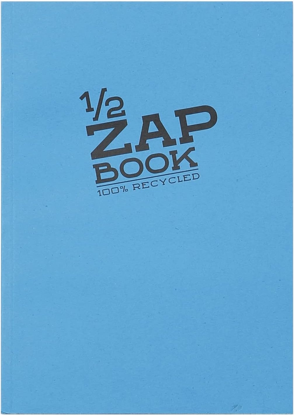 Zap Book - Clairefontaine 8366C Carnet Encolle 1/2 Zap Book - dos encolle grand côte A5 (14,8x21cm) 160 pages unies 80g -- Couleur de Couverture Aleatoire
