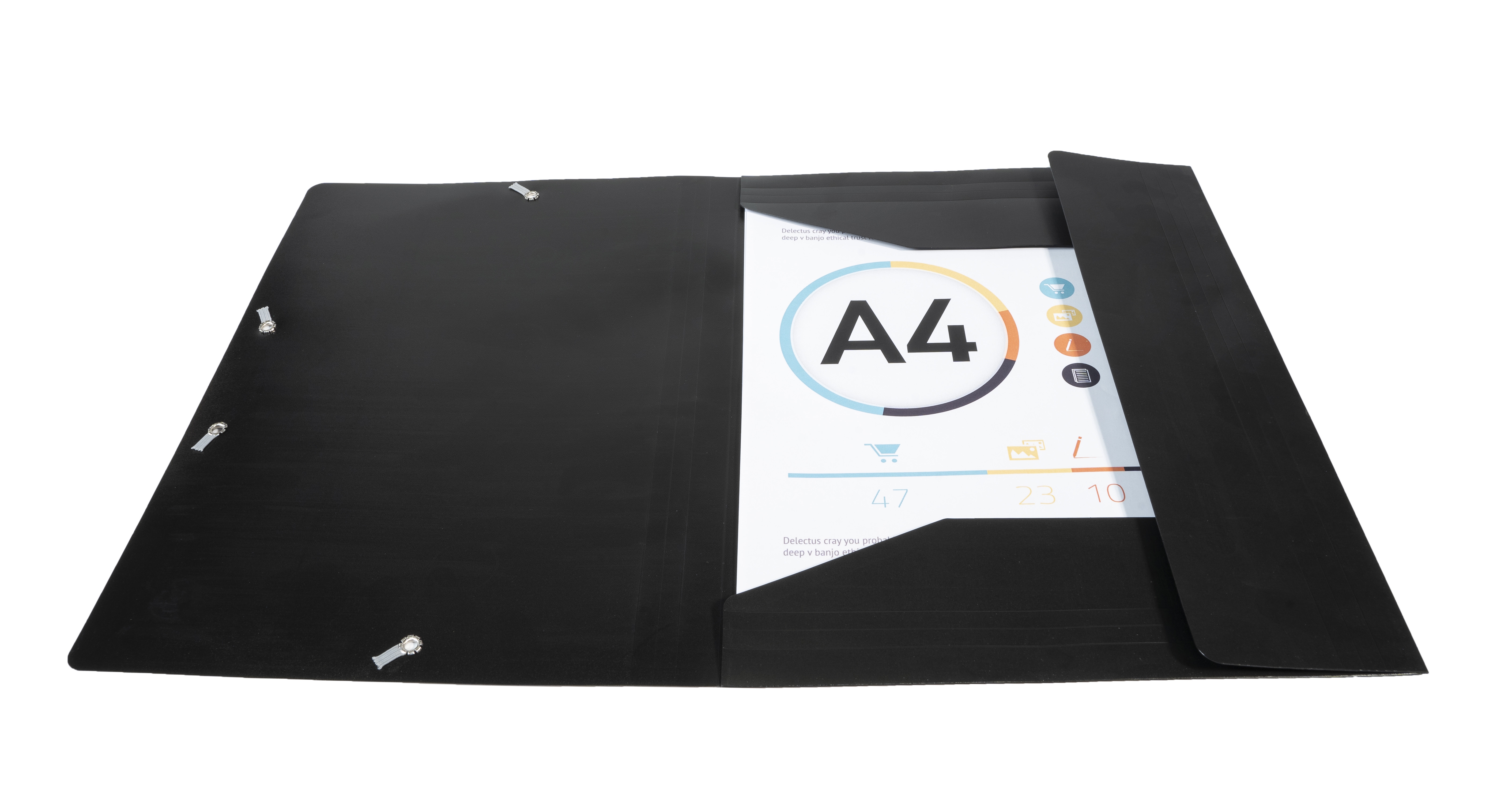 Chemise a elastique 3 rabats Polypropylene 4/10e Opaque Eco - A4 Chemise plastique polypropylene pour petit budget.