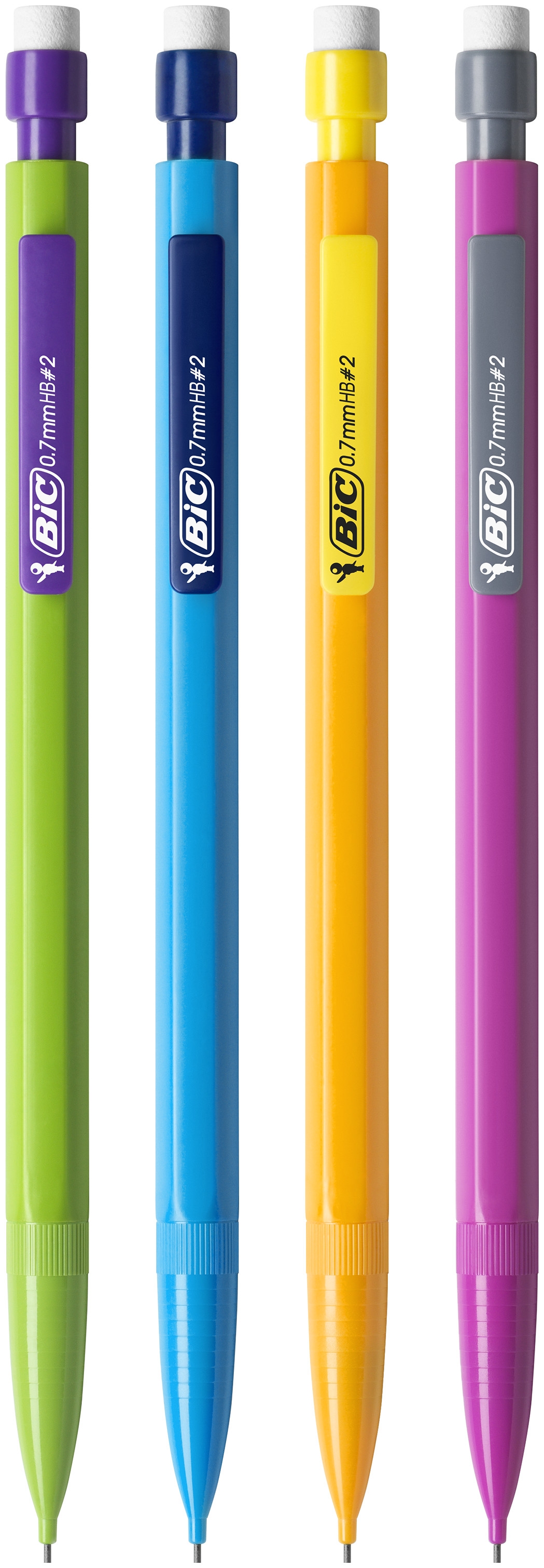 BIC Matic Fun Porte-Mines 0,7 mm HB - Couleurs Assorties, Pochette de 5