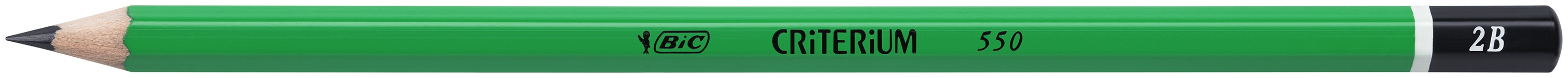 BIC Critérium 550 Crayons à Papier - 2B/B/HB/H/2H, Blister de 5