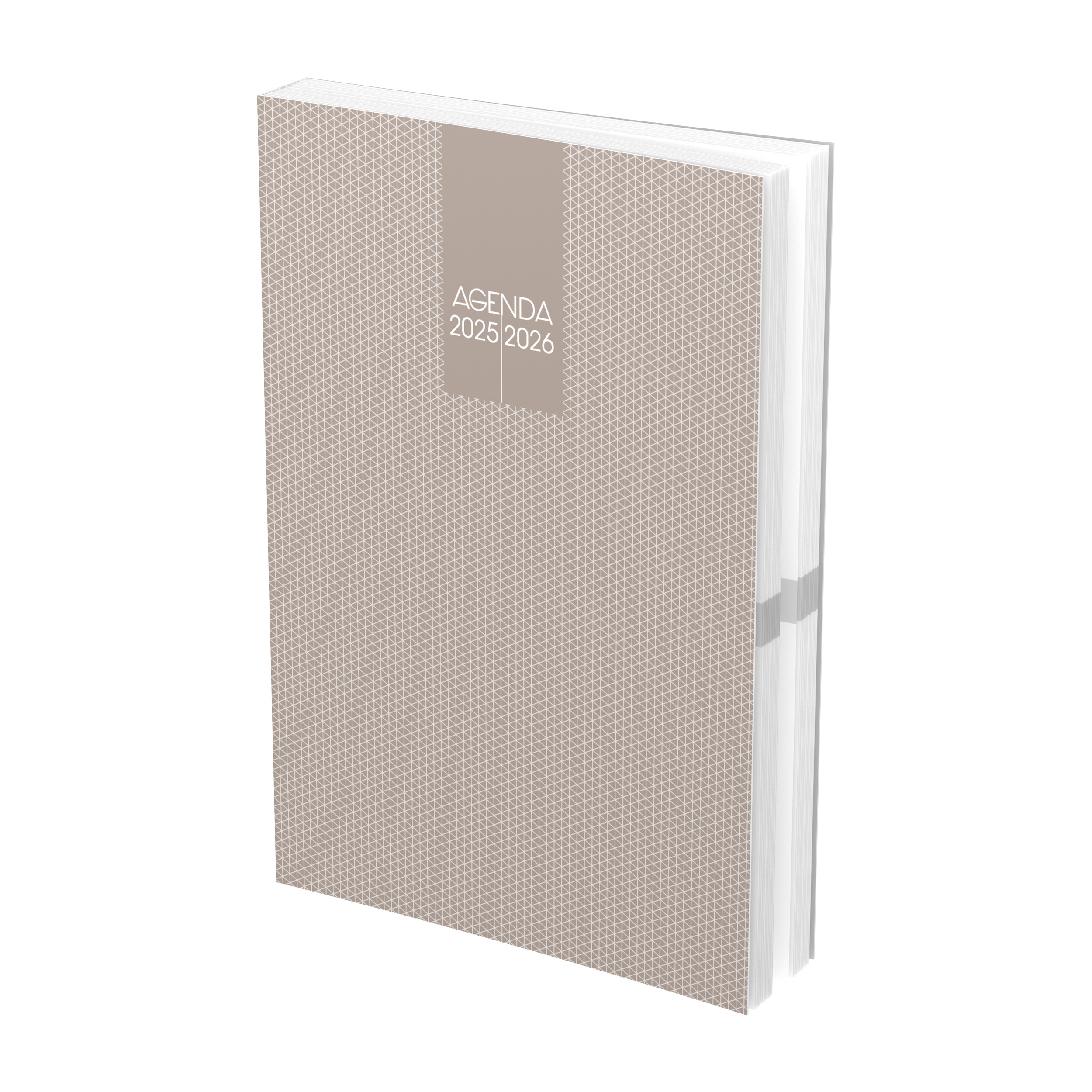 NO NAME Agenda Scolaire 2025 ‐2026 ‐ Couverture rasé vif 12x17cm journalier ‐ 4 décors