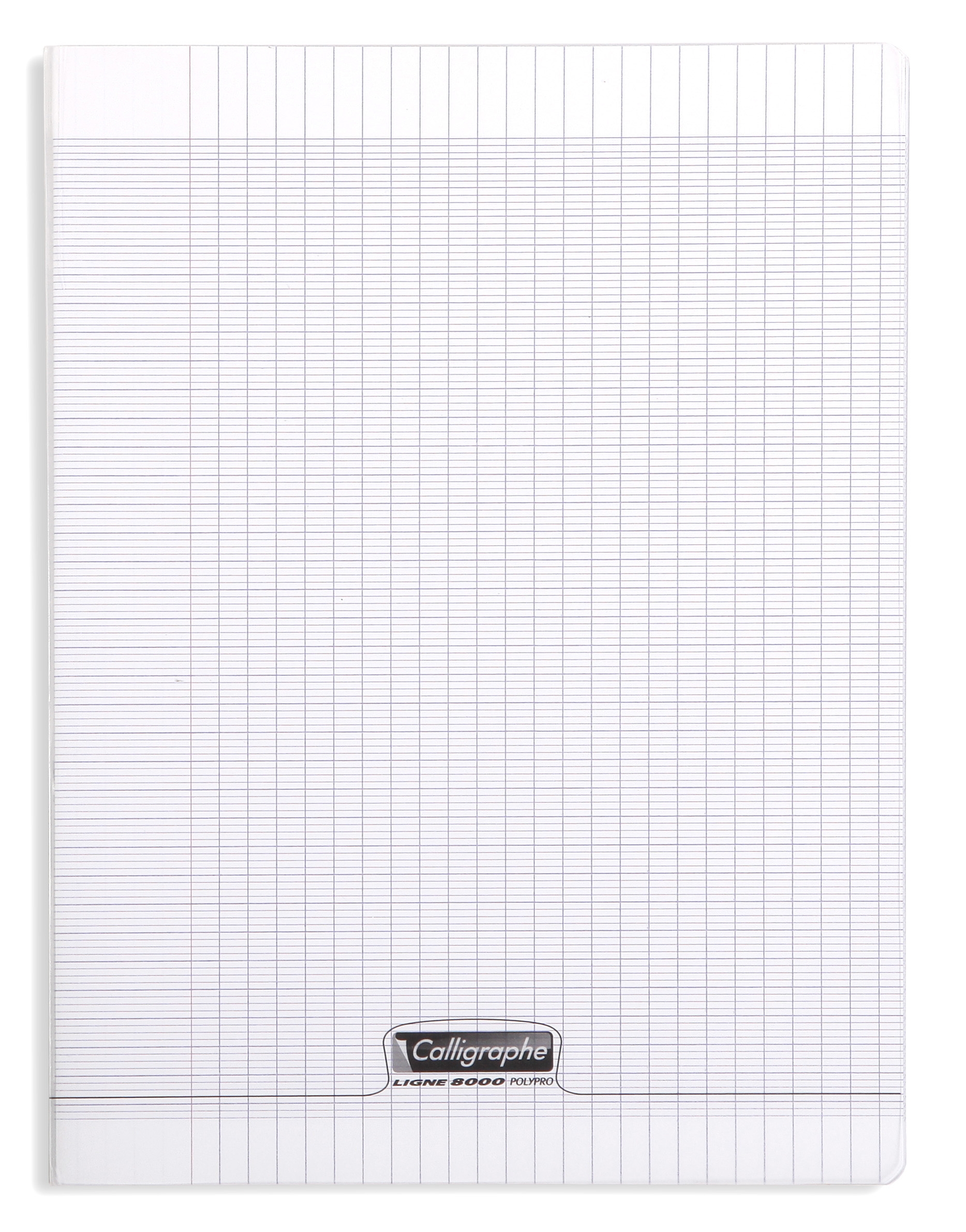 Cahier piqué 8000 POLYPRO 24x32 cm 96 pages grands carreaux 90 g