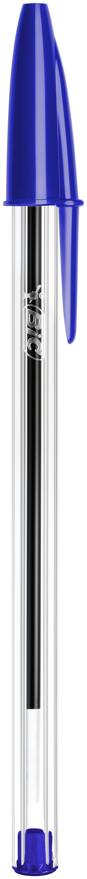 BIC Cristal Original Stylos-Bille Pointe Moyenne (1,00 mm) avec Capuchons et Embouts Assortis - Couleurs d’Encre Assorties, Lot de 5