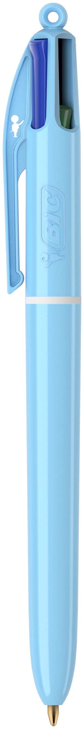 BIC 4 Couleurs Pastel - Stylos-Bille Pointe Moyenne (1,00 mm) - Couleurs Assorties, Pack de 3