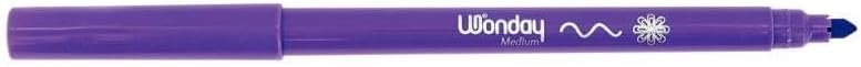 WONDAY Pochette de 12 feutres pointe moyenne assortis