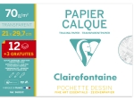 Pochette Calque A4 12+3F 70g spéciale rentrée des classes