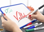 BIC Velleda 1741 Feutres pour Tableau Blanc Effaçables à Sec Pointe Conique Moyenne - Couleurs Assorties, Blister de 4