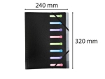 Trieur 12 compartiments A4. Avec pochette 3 rabats. EXACOMPTA