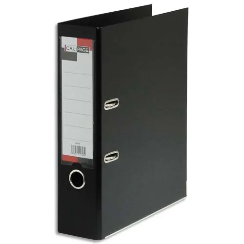 Classeur à levier en polypropylène intérieur/extérieur. Dos 8 cm. Format A4.