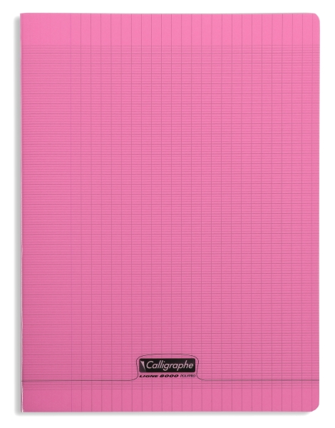 Cahier piqué 8000 POLYPRO 24x32 cm 96 pages grands carreaux 90 g