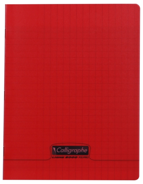 Cahier piqué 8000 POLYPRO 17x22 cm 48 pages grands carreaux 90 g