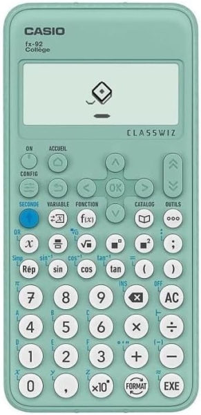 CASIO Calculatrice scientifique FX92 collège nouvelle version 2023